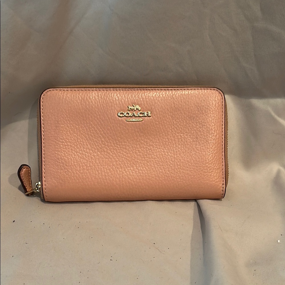 Coach Pink Leather Wallet
